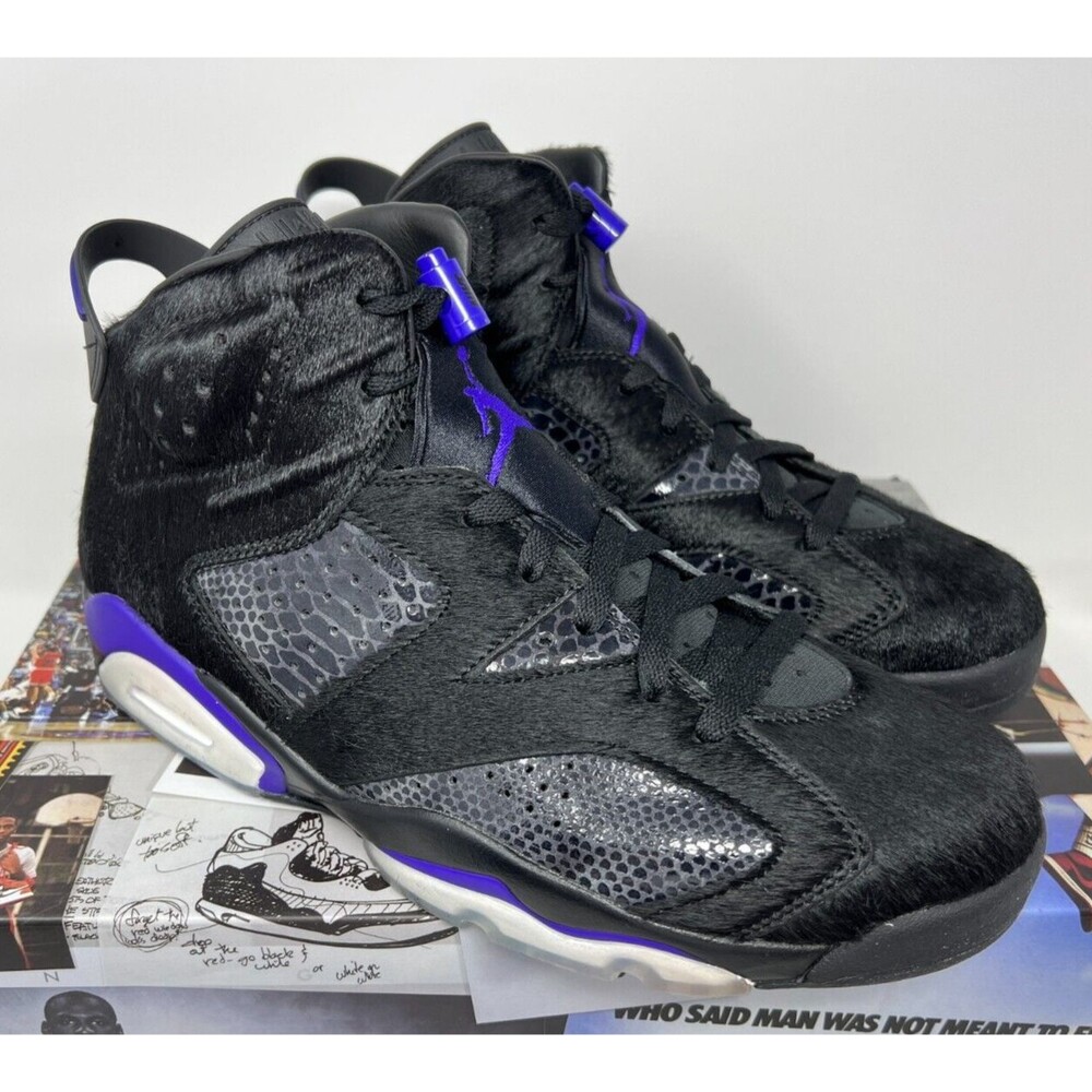 Air Jordan 6 Retro x Social Status Pony Hair 2019 AR2257-005 Men's Size 11